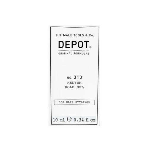 Depot, 300 Hair Stylings No. 313, UV Filter, Hair Styling Gel, Definition & Control, Medium Hold, 10 ml