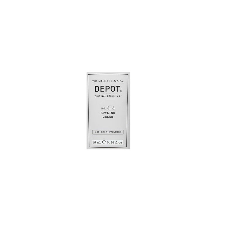 Depot, 300 Hair Stylings No. 316, UV Filter, Hair Styling Cream, Medium Hold, 10 ml