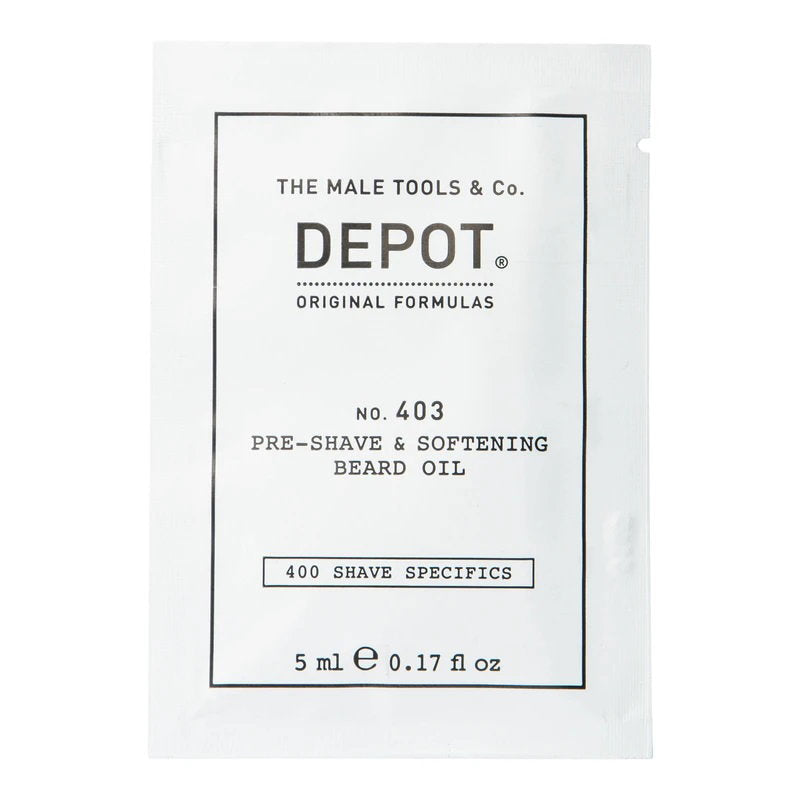 Depot, 400 Shave Specifics No. 403, Sweet Almond, Softening, Pre-Shaving Oil, 5 ml