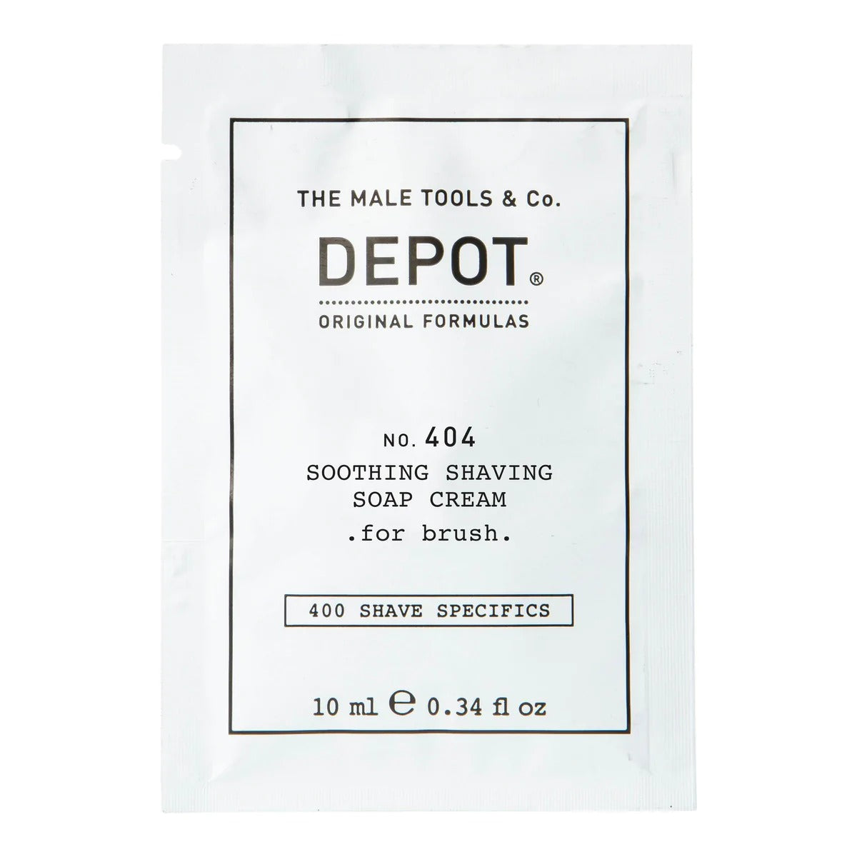 Depot, 400 Shave Specifics No. 404 , Allantoin, Soothing, Shaving Soap Cream, 10 ml