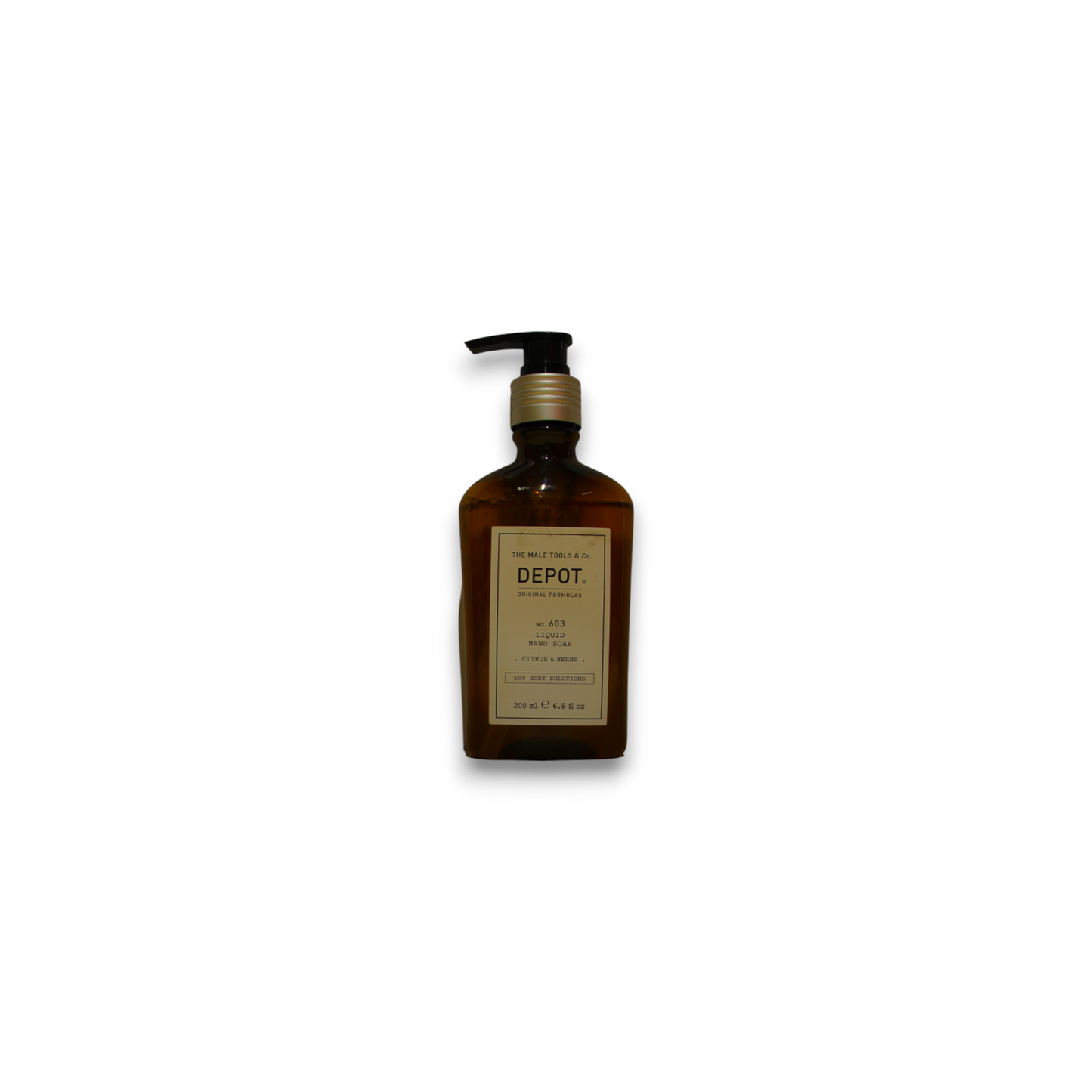 Depot, 600 Body Solutions No. 603, Citrus & Herbs, Sorbitol, Cleansing, Liquid Soap, For Hands, 200 ml