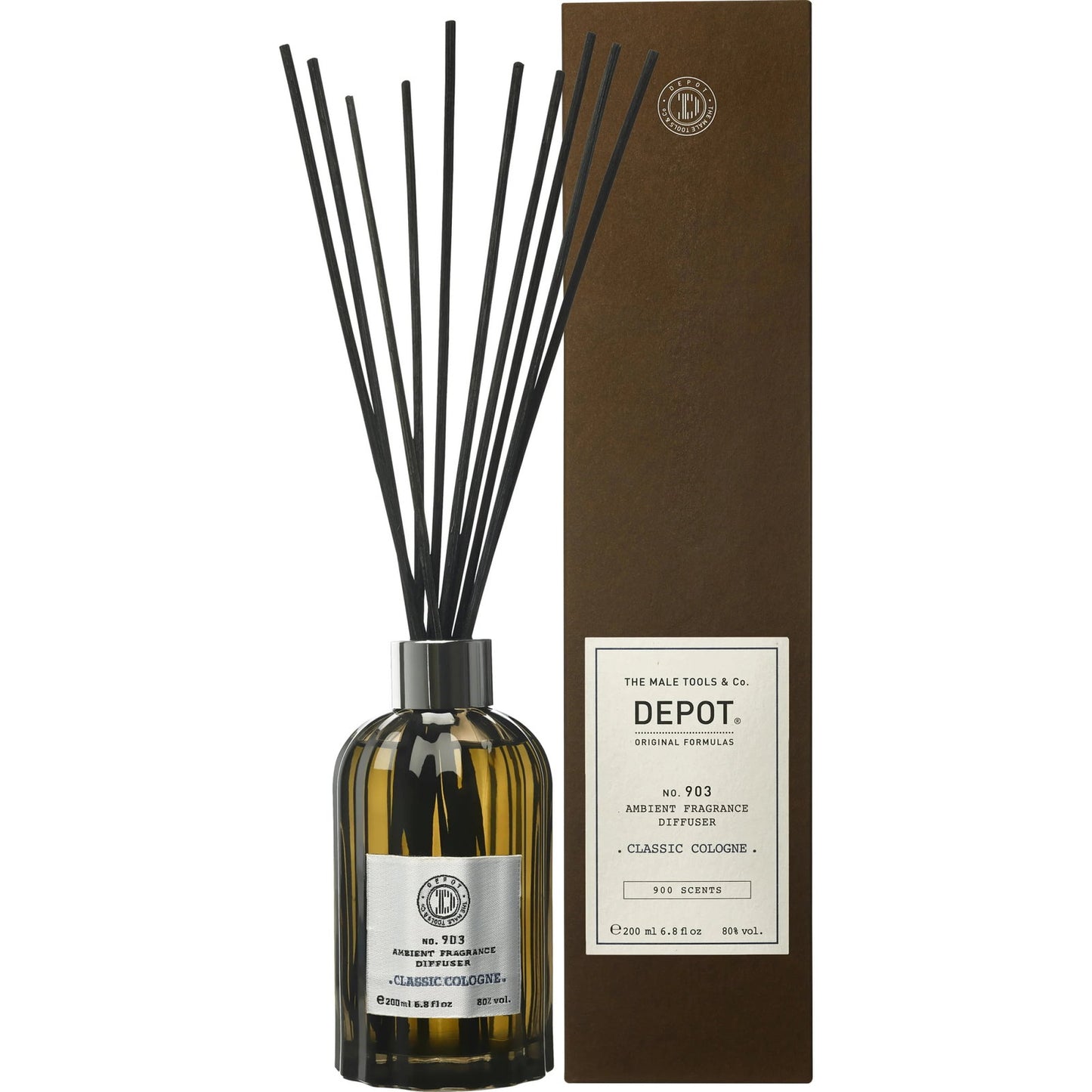 Depot, 900 Scents No. 903, Stick, Classic Cologne, Aroma Reed Diffuser, 200 ml