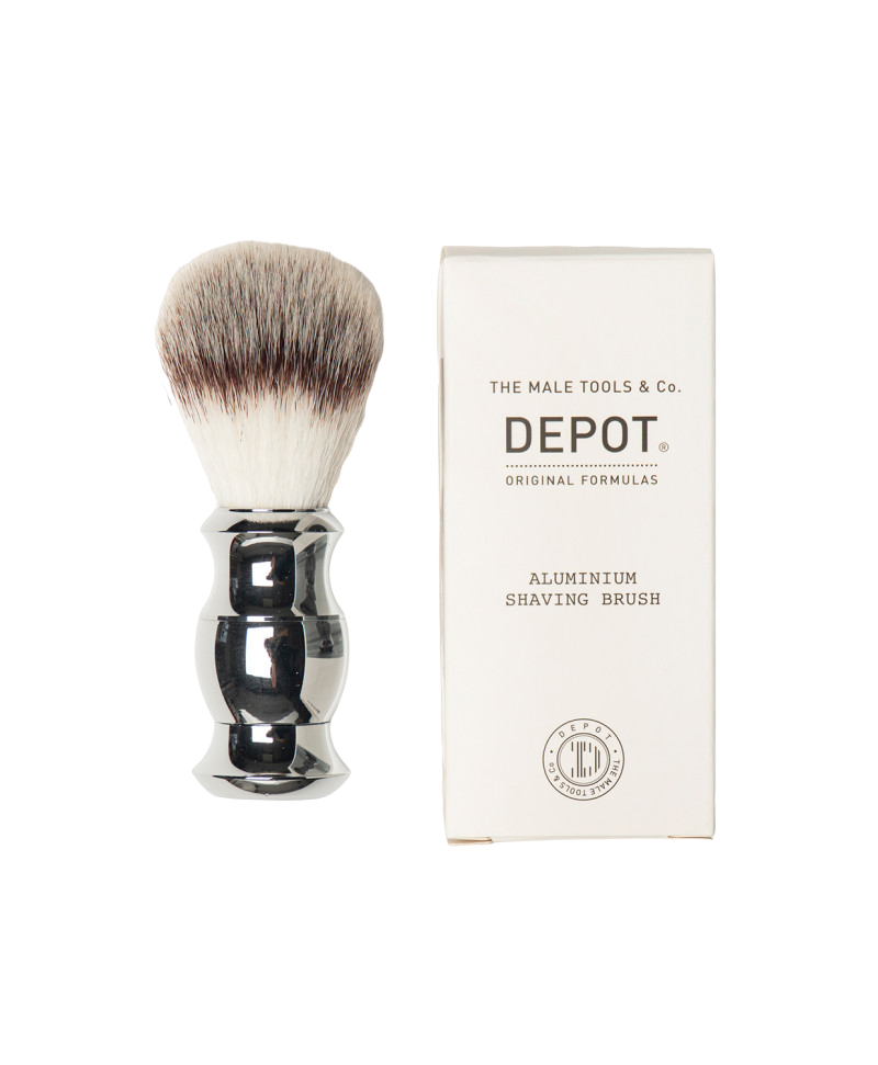 Depot, Accessories No. 732, Aluminium, Face Shaving Brush, Silver - view 2