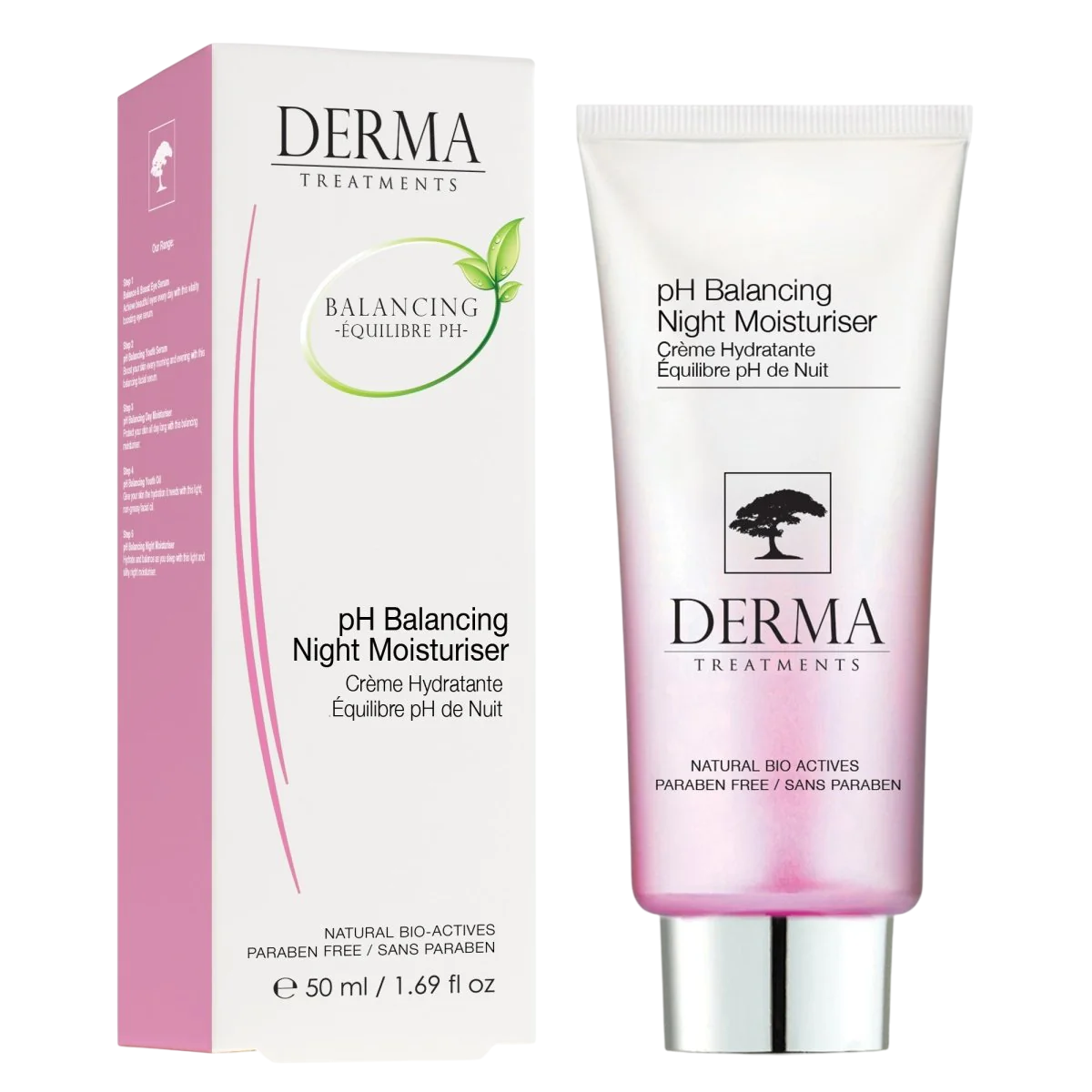 Derma Treatments, Ph Balancing, Moisturising, Night, Cream, For Face, 50 ml