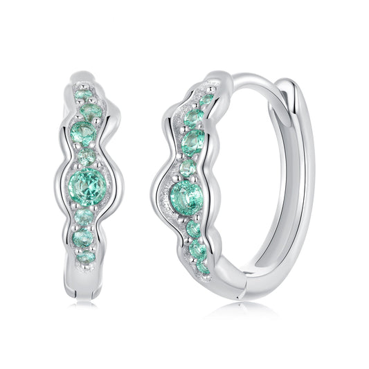 925 Sterling Silver Pave Setting CZ Earrings for Women - view 2