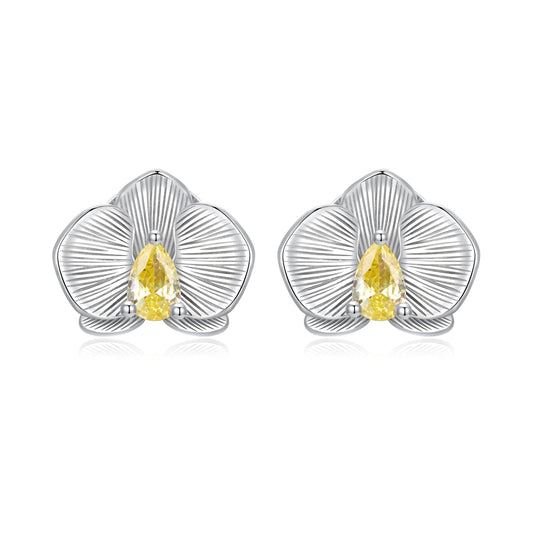925 Sterling Silver Pavé CZ Earrings for Women - 0.6*0.8cm