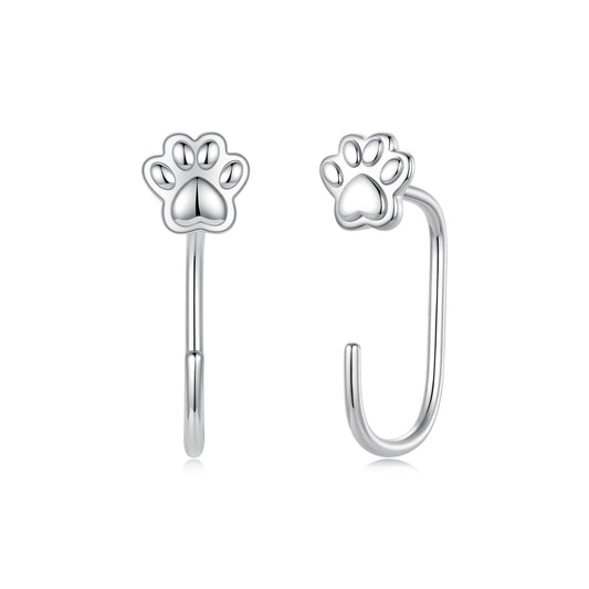 925 Sterling Silver Plated White Gold Earrings for Women