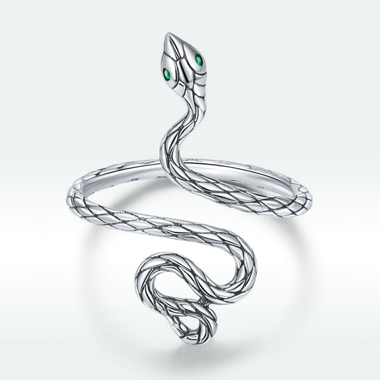 925 Sterling Silver Oxidized Pavé Setting CZ Ring