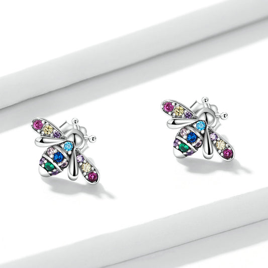 925 Sterling Silver Pavé Setting CZ Earrings for Women - view 2