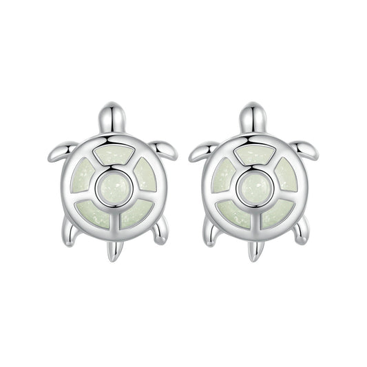 925 Sterling Silver Luminous Stone Earrings