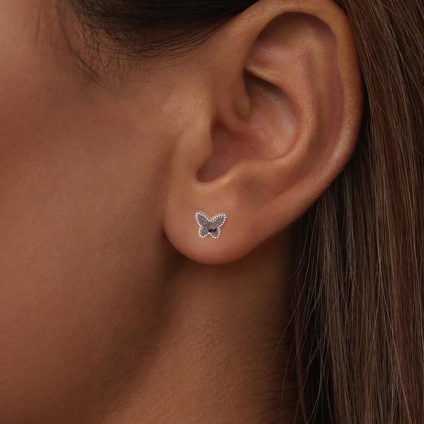 925 Sterling Silver Earrings with Plated White Gold for Women