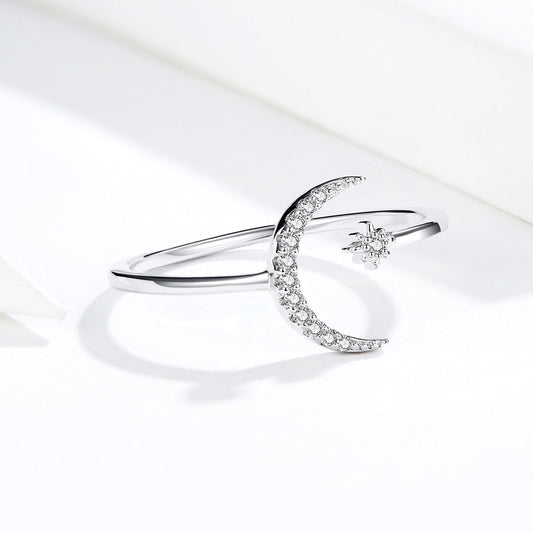 925 Sterling Silver Ring with Pavé Setting CZ
