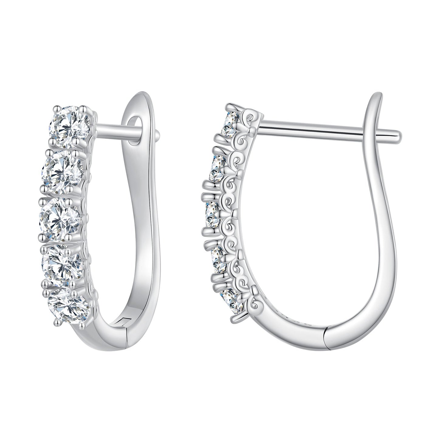 S925 Sterling Silver Moissanite Earrings 0.30 Carat for Women