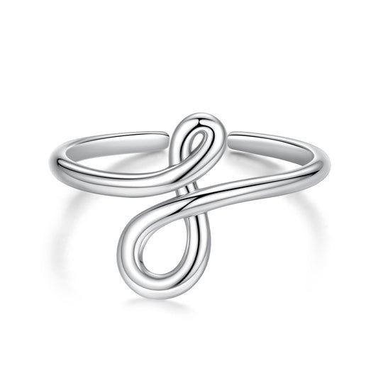 925 Sterling Silver Oxidized Silver 0.16 cm Ring