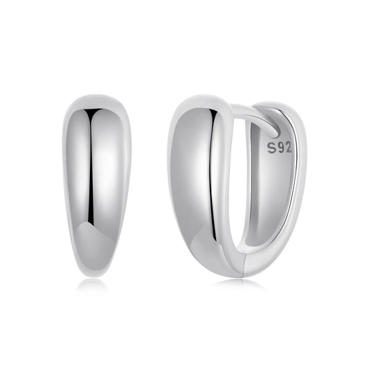 925 Sterling Silver Oxidized Earrings 12x5mm for Women - view 2