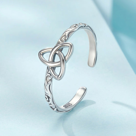 925 Sterling Silver Oxidized Silver Ring for Women