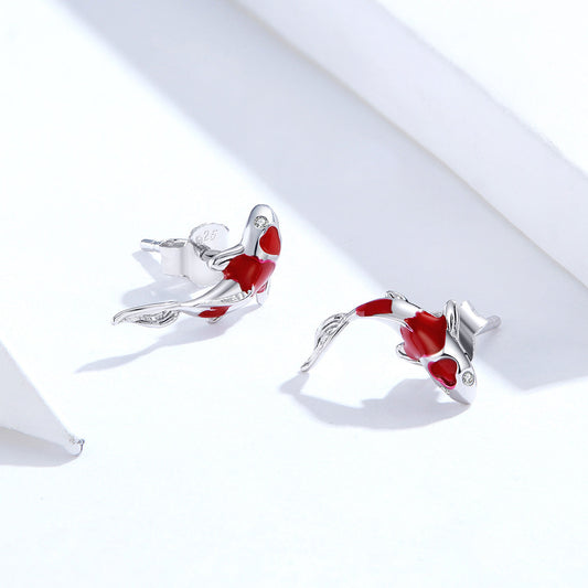 925 Sterling Silver Plated Earrings with Pavé Setting CZ for Women