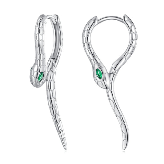 925 Sterling Silver Earrings with CZ in Pavé Setting - view 2