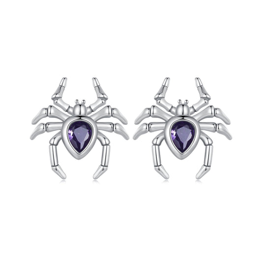 925 Sterling Silver Earrings with Pavé Setting CZ, Size 13*12mm - view 2