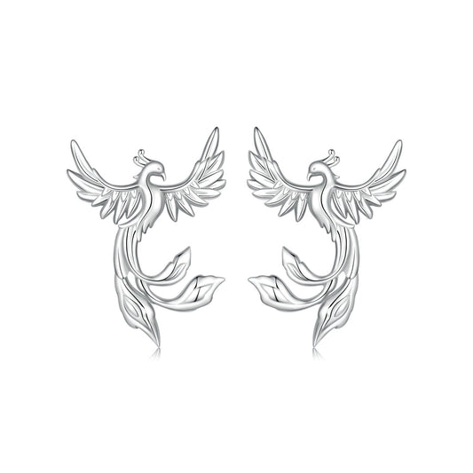 925 Sterling Silver Plated White Gold Earrings for Women