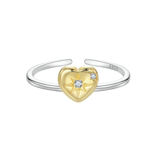 925 Sterling Silver Plated White Gold Pavé Setting CZ Ring for Women