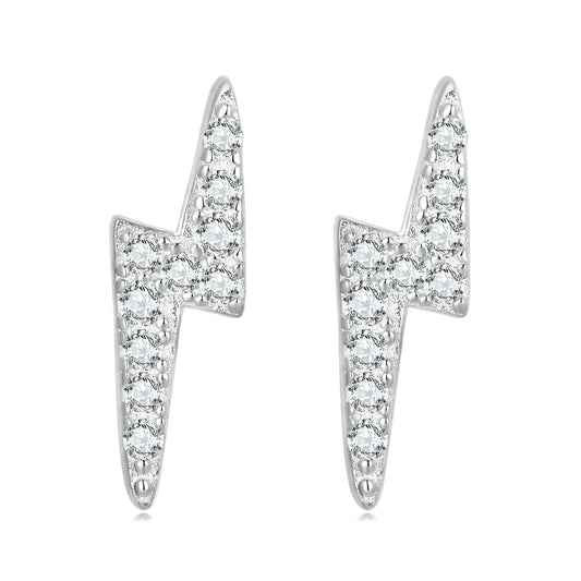 925 Sterling Silver Earrings with Pavé Setting CZ for Women