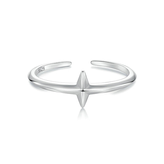 925 Sterling Silver Oxidized Silver 0.12cm Ring for Men