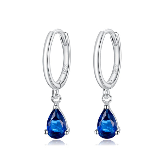 925 Sterling Silver Earrings with Pavé Setting CZ