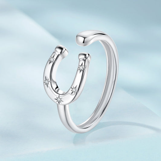 925 Sterling Silver & White Gold Plated Pavé CZ Ring