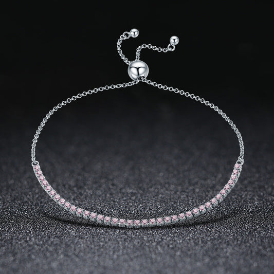 925 Sterling Silver Bracelet 27cm for Women