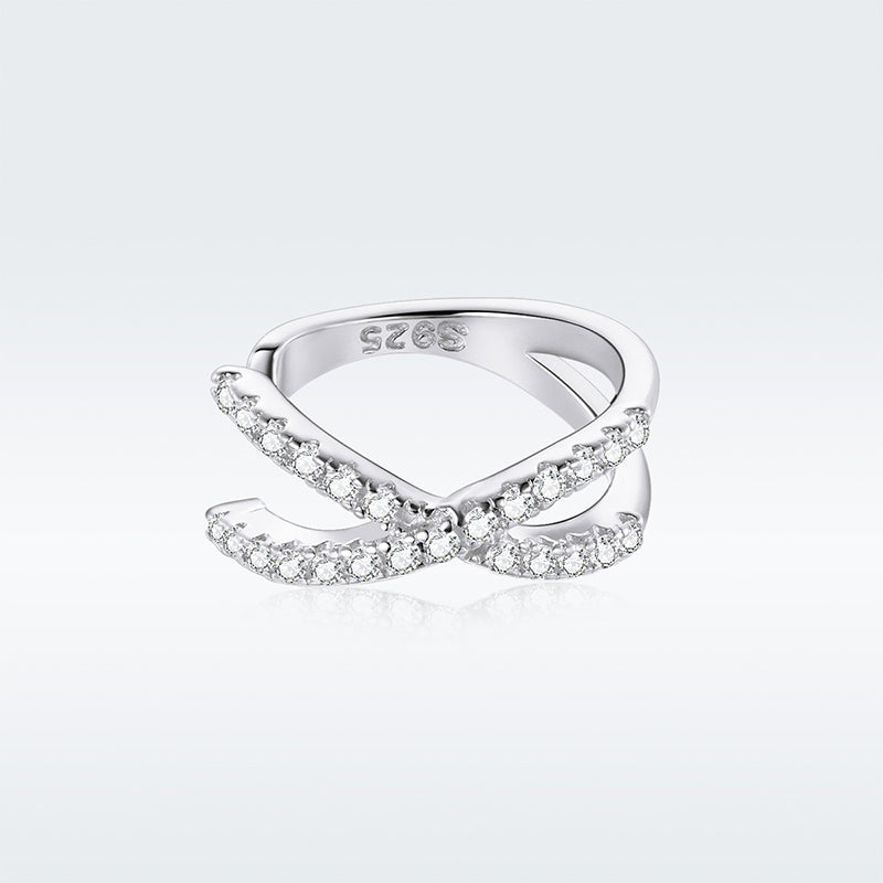 925 Sterling Silver Earrings with Pavé Setting CZ - 1.2cm Diameter