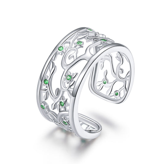 S925 Sterling Silver Pavé Setting CZ Ring