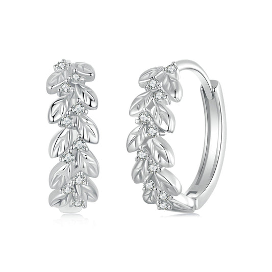 925 Sterling Silver Earrings with Pavé Setting CZ - view 2