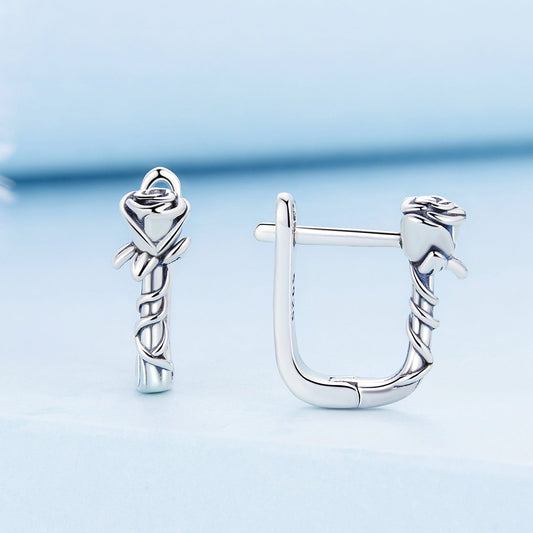 925 Sterling Silver Earrings with Oxidized Finish for Women - view 2