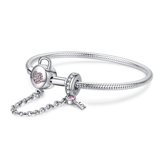 925 Sterling Silver Bracelet 17cm for Women