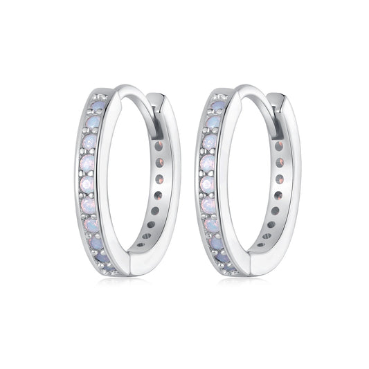 925 Sterling Silver Opal Earrings for Women - view 2