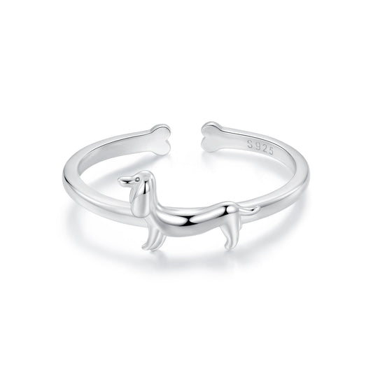925 Sterling Silver Oxidized Silver 1.6mm Ring for Women