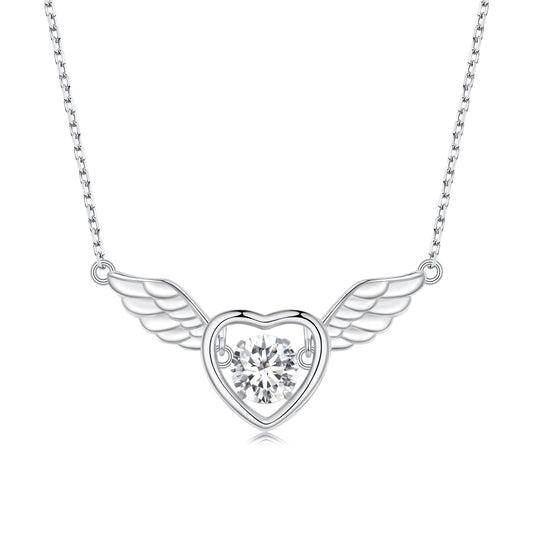 925 Sterling Silver Adjustable Necklace with Zircon and CZ for Women