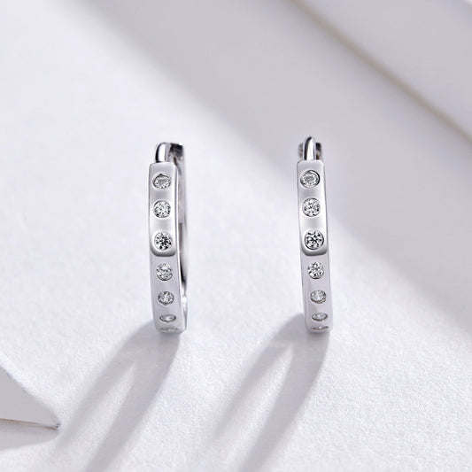 925 Sterling Silver Earrings with Pavé Setting CZ for Women - view 2