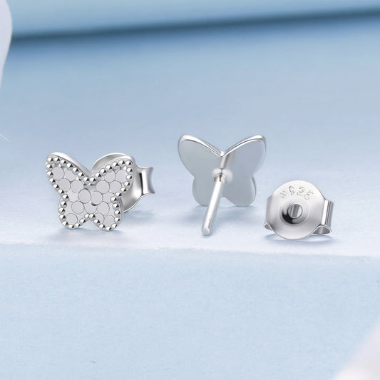 925 Sterling Silver Earrings with Plated White Gold for Women - view 2