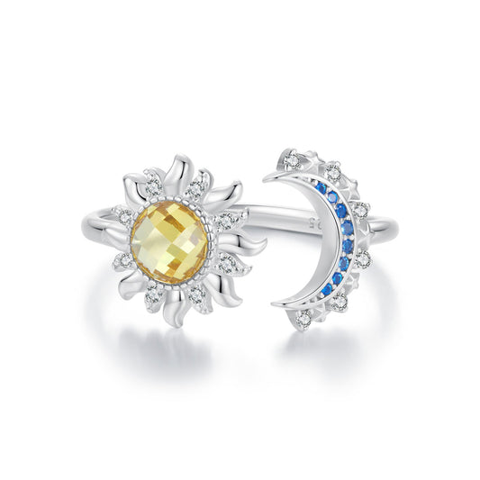 925 Sterling Silver Pavé CZ White Gold Plated Ring for Women