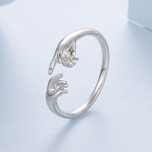 925 Sterling Silver Plated White Gold Ring for Women