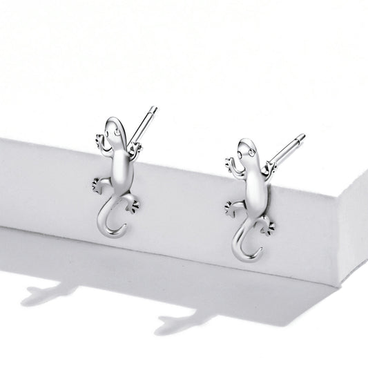 925 Sterling Silver Earrings 1.3*0.6cm for Women