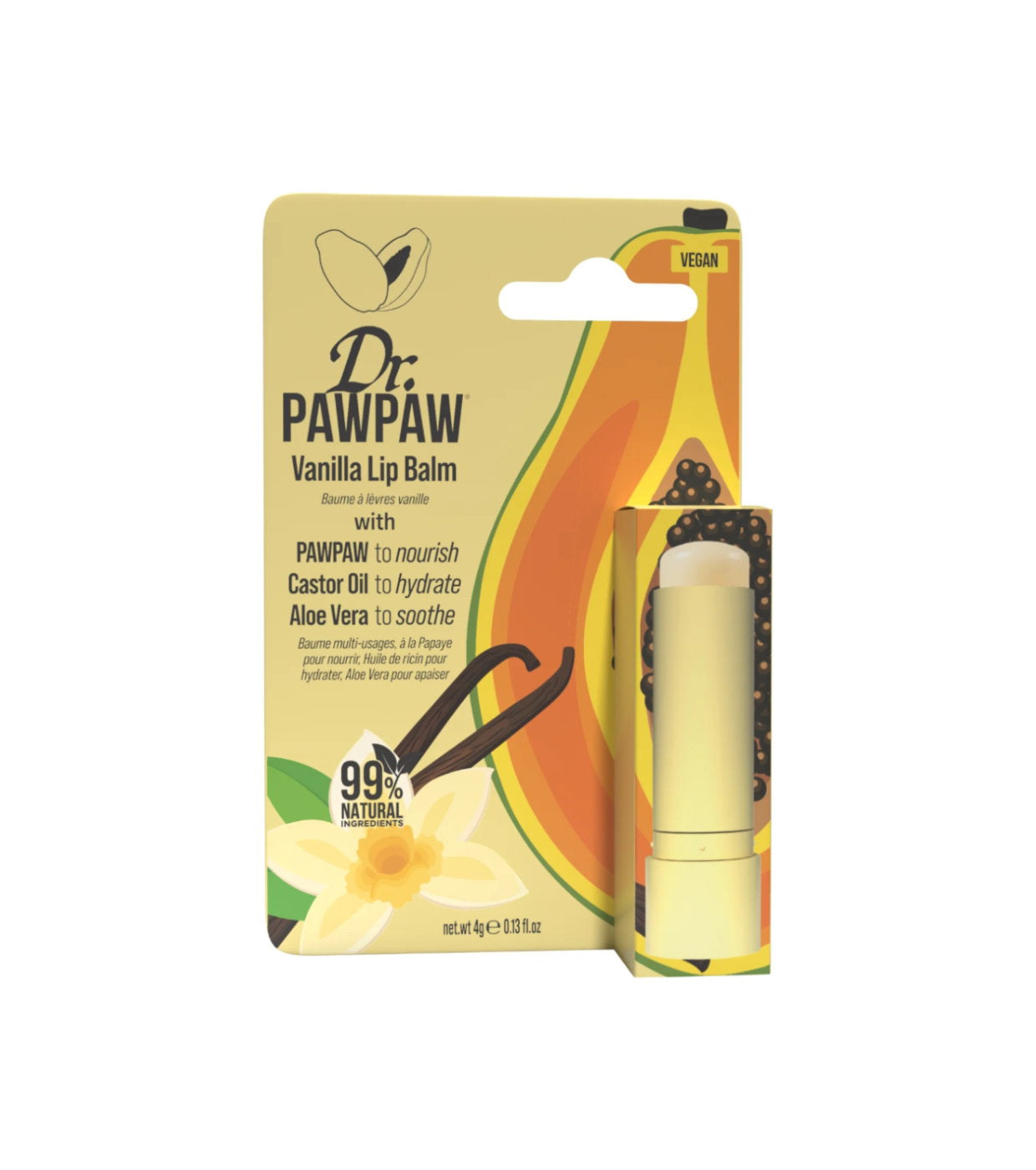Dr. PawPaw, Dr. PawPaw, Vanilla, Hydrating & Conditioning, Lip Balm, 4 g