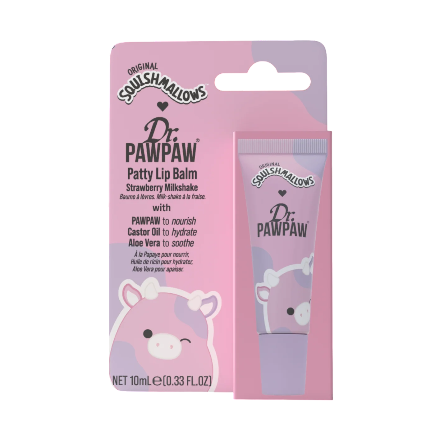 Dr. PawPaw, Patty Strawberry Milkshake, Aloe Vera, Hydrating, Lip Balm, 10 ml