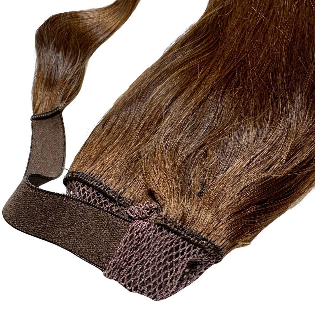 Dark Brown 100% Human Hair Ponytail Extension Luxegan