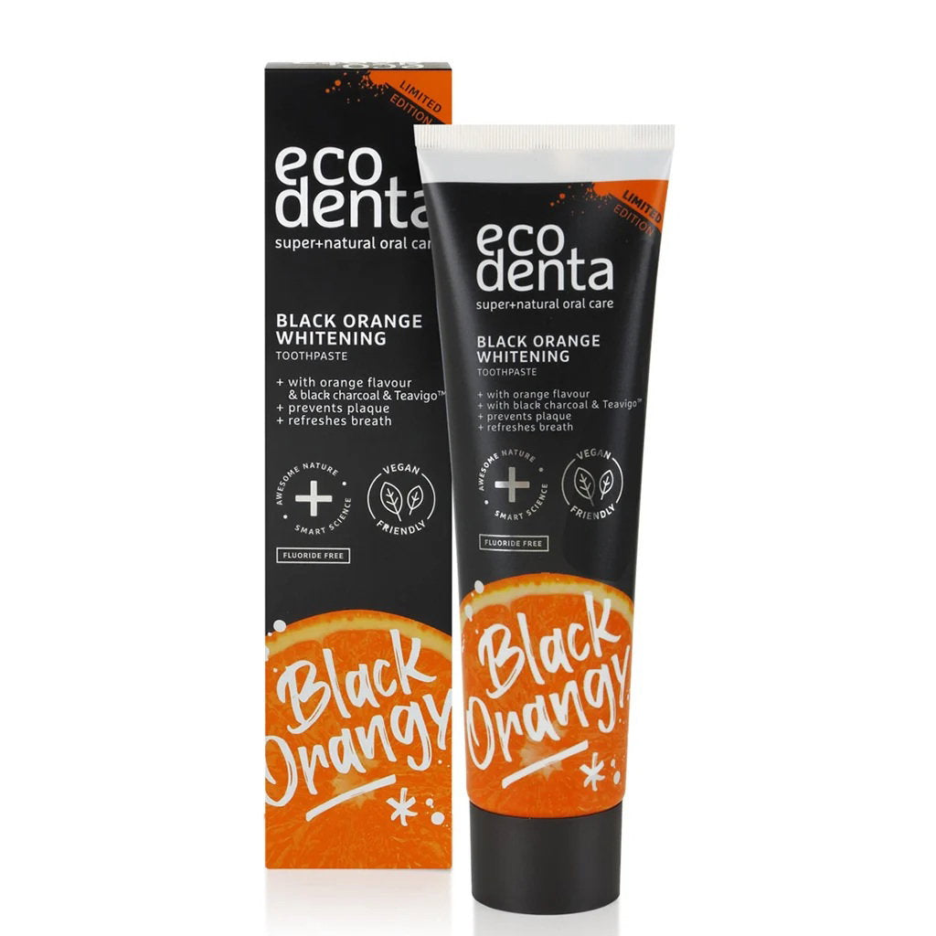 Ecodenta, Black Orange Whitening, Protective & Antiplaque, Toothpaste, 100 ml