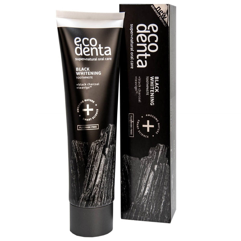 Ecodenta, Black Whitening, Whitening & Freshening, Toothpaste, 75 ml