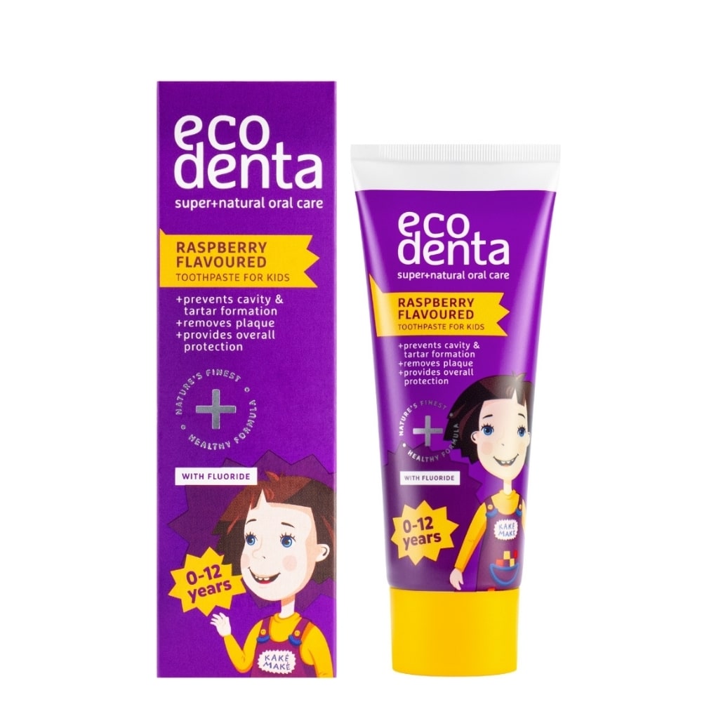 Ecodenta, Raspberry, Whitening & Tartar Control, Toothpaste, 75 ml