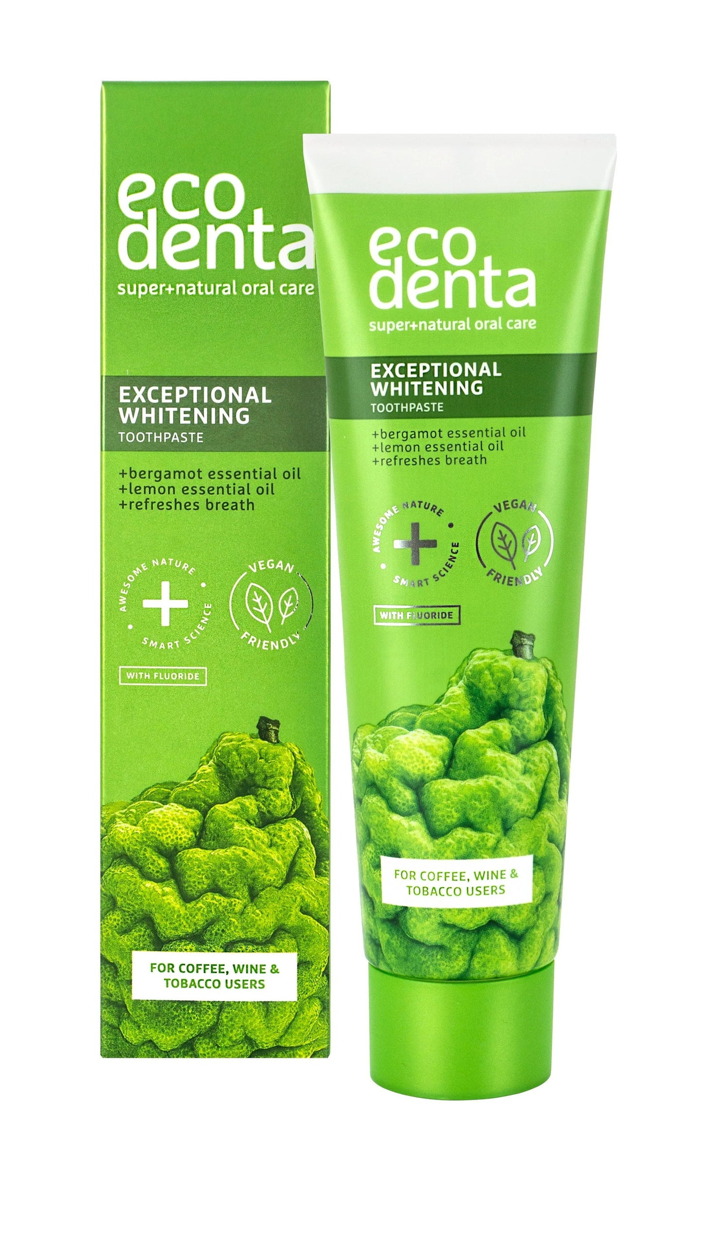 Ecodenta, Exceptional Whitening, Whitening & Freshening, Toothpaste, 100 ml